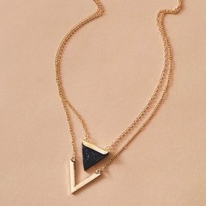 BLACK MARBLE NECKLACE